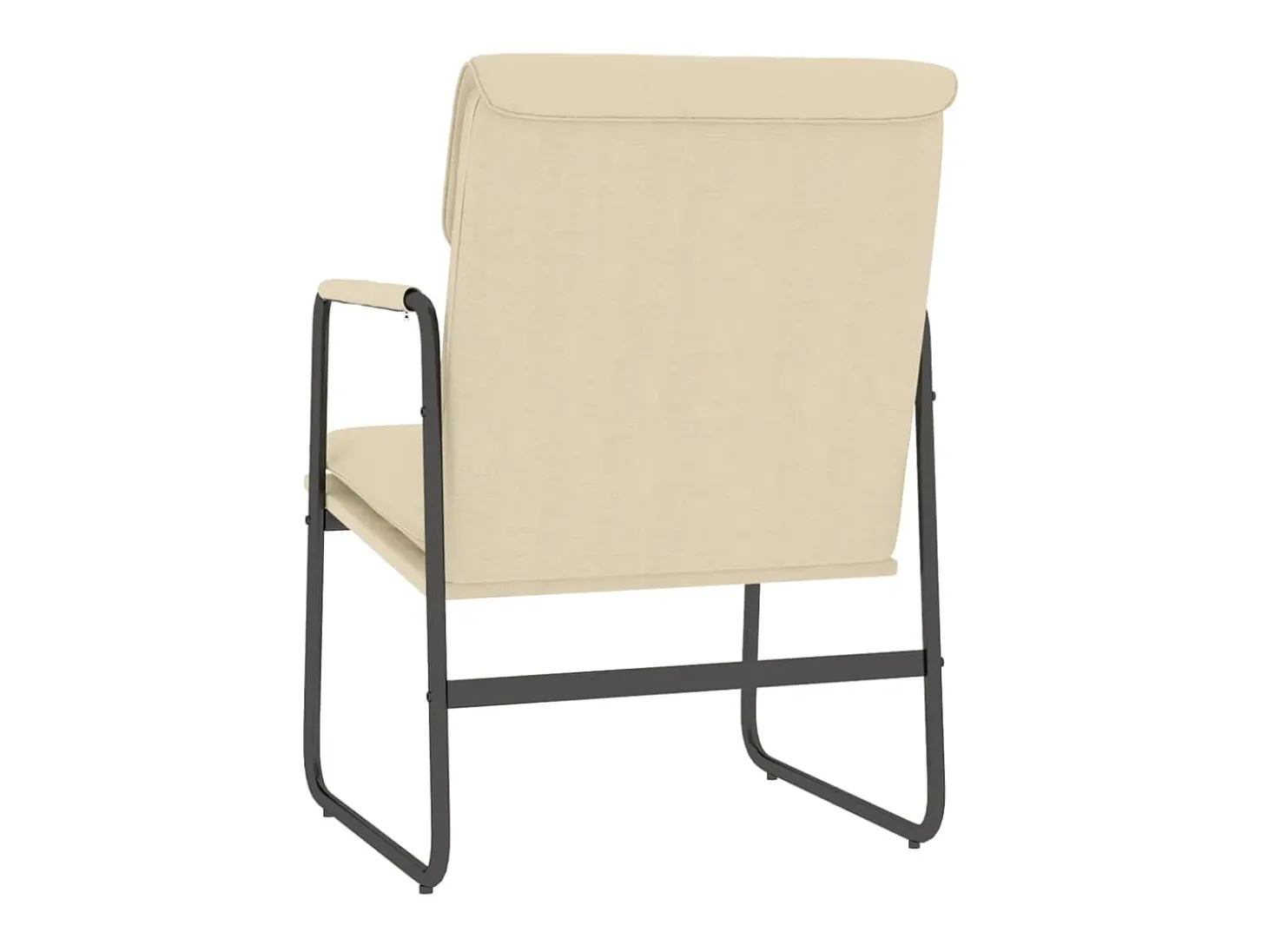 Sillón de relax tela color crema 55x64x80 cm ES63020
