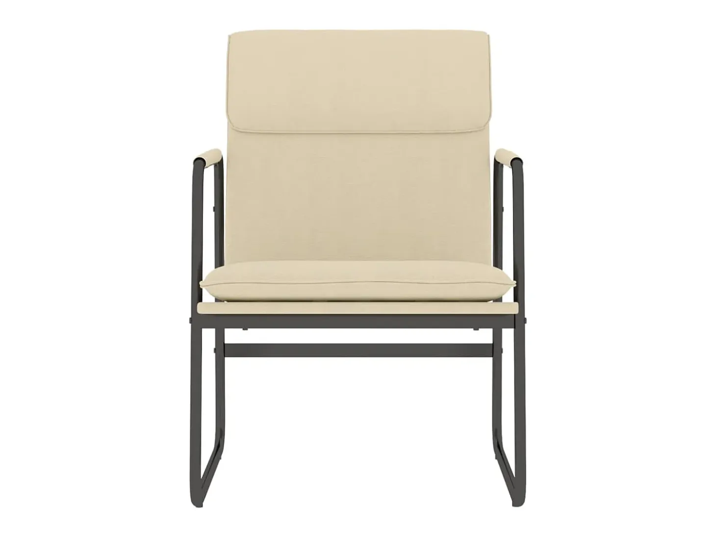 Sillón de relax tela color crema 55x64x80 cm ES63020
