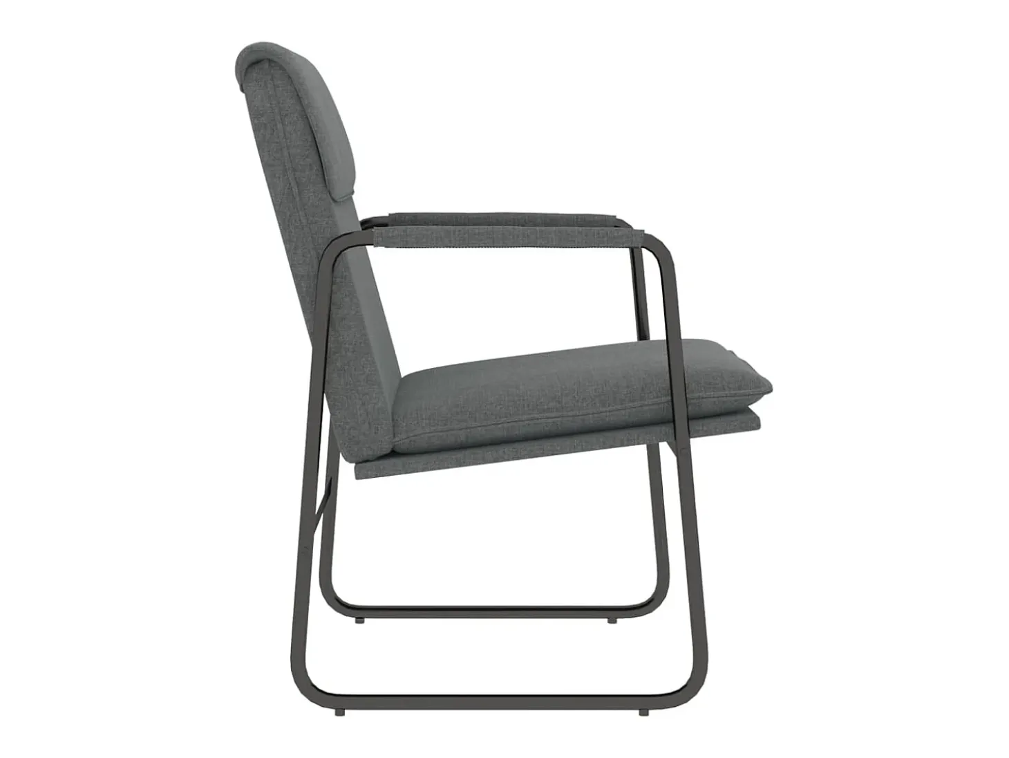 Sillón de relax tela gris oscuro 55x64x80 cm ES26663