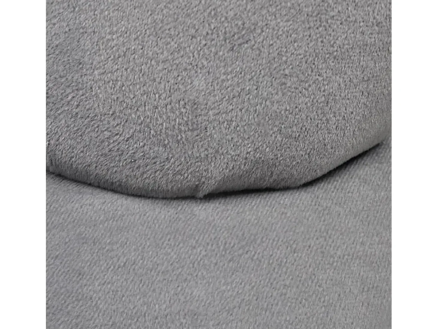 Sillón en forma de mano de terciopelo gris ES43726