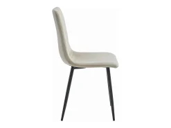 Sillón Valora TURIN de terciopelo beige con diseño ergonómico para sala de estar