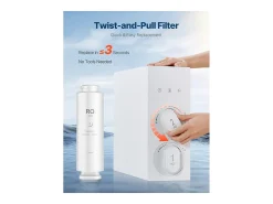 Sistema de Ósmosis Inversa SucceBuy 800 GPD Reemplazo para Filtro Bajo Fregadero SS-006, Cartucho RO por 24 Meses, Reduce el Plomo