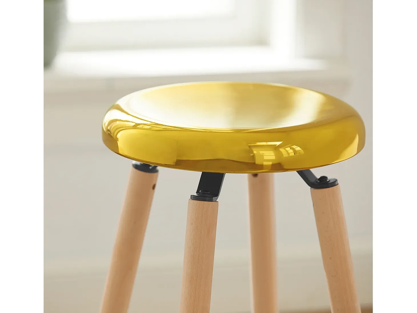 SoBuy FST89-G Taburete de bar con reposapiés