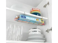 Soporte colgante para rollos de cocina WRAP Metaltex 33x12x9 cm Polytherm® Metallic