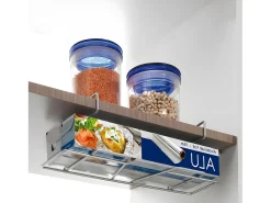 Soporte colgante para rollos de cocina WRAP Metaltex 33x12x9 cm Polytherm® Metallic