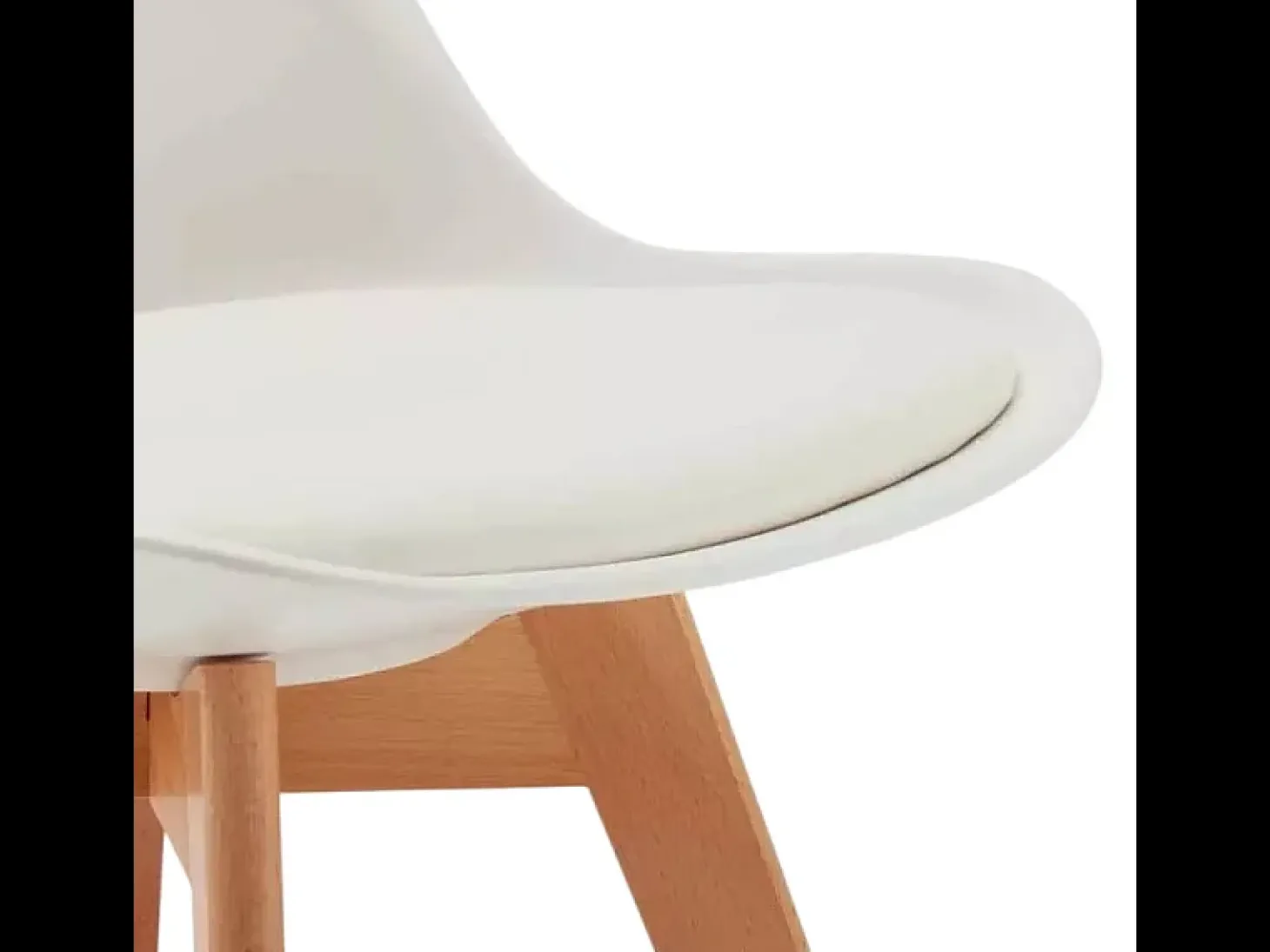 stock 20 sillas con cojín diseño escandinavo Goblet nordica para bares y restaurantes - Blanco