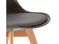 stock 20 sillas con cojín diseño escandinavo Goblet nordica para bares y restaurantes - Gris claro