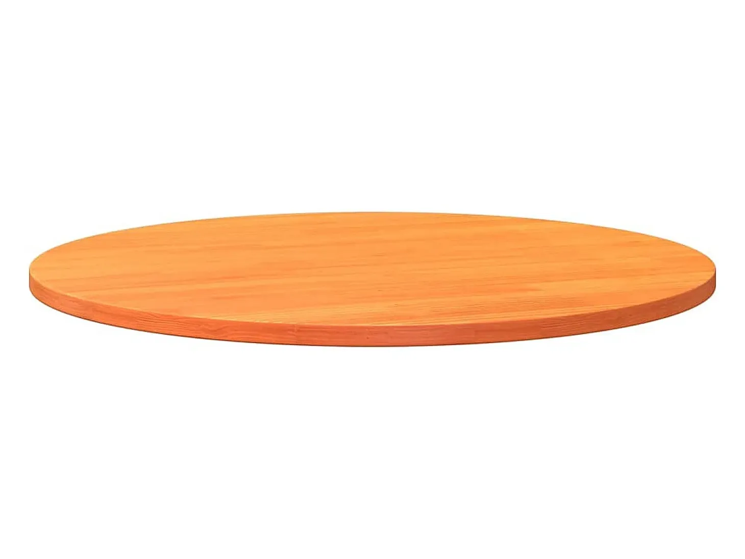 Tablero de mesa redondo madera maciza de pino marrón Ø80x2,5 cm