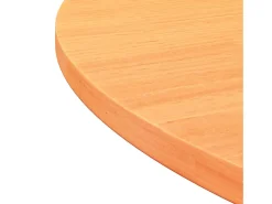 Tablero de mesa redondo madera maciza de pino marrón Ø80x2,5 cm