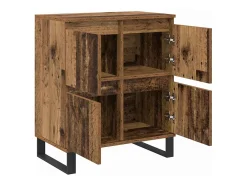 Tableros Lateral 2 piezas Madera vieja 120 x 35 x 70 cm
