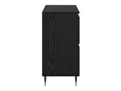 Tableros Lateral 2 piezas Roble negro 120 x 35 x 70 cm