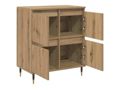 Tableros Lateral 2 piezas Roble artisan 120 x 35 x 70 cm