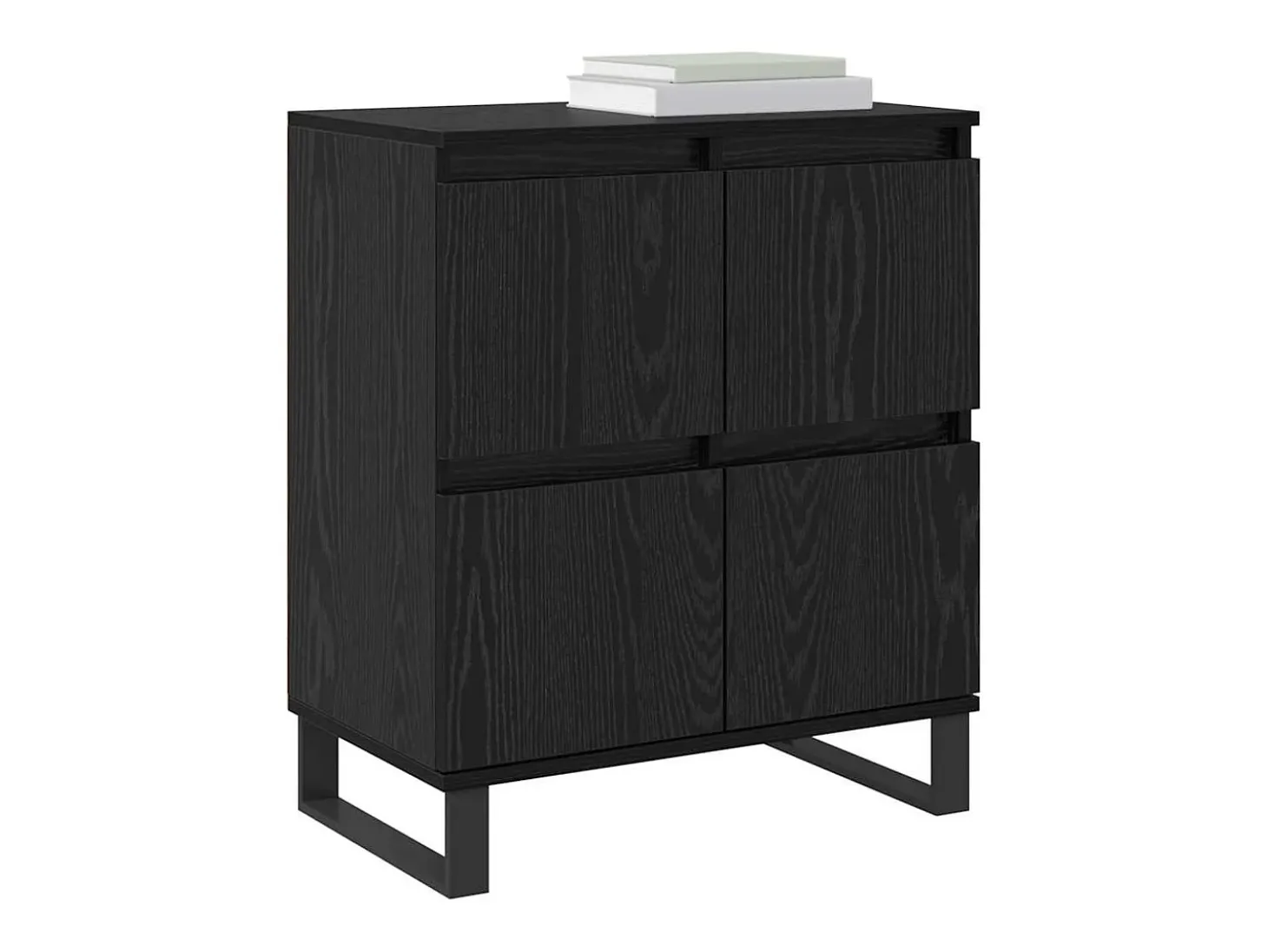 Tableros Lateral 3 piezas Roble negro 180 x 35 x 70 cm