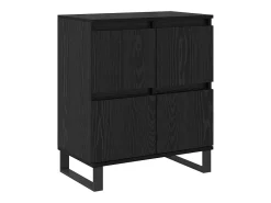 Tableros Lateral 3 piezas Roble negro 180 x 35 x 70 cm
