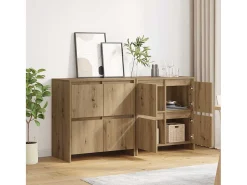 Tableros Lateral 2 piezas Roble artisan 70 x 41 x 75 cm