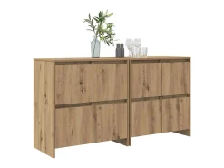 Tableros Lateral 2 piezas Roble artisan 70 x 41 x 75 cm