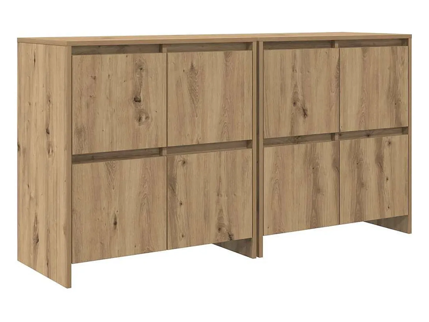 Tableros Lateral 2 piezas Roble artisan 70 x 41 x 75 cm