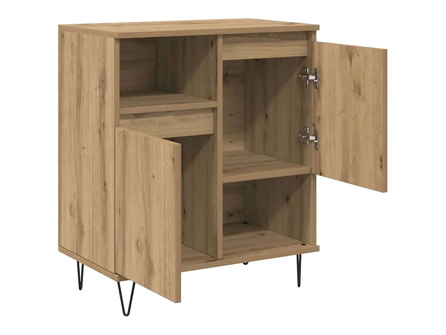 Tableros Lateral 2 piezas Roble artisan 120 x 35 x 70 cm