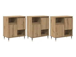 Tableros Lateral 3 piezas Roble artisan 180 x 35 x 70 cm