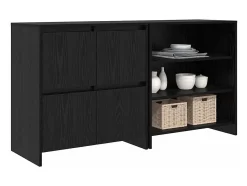 Tableros Lateral 2 piezas Roble negro 70 x 41 x 75 cm