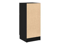 Tableros Lateral con cajón 2 piezas Roble negro 30 x 30 x 70 cm