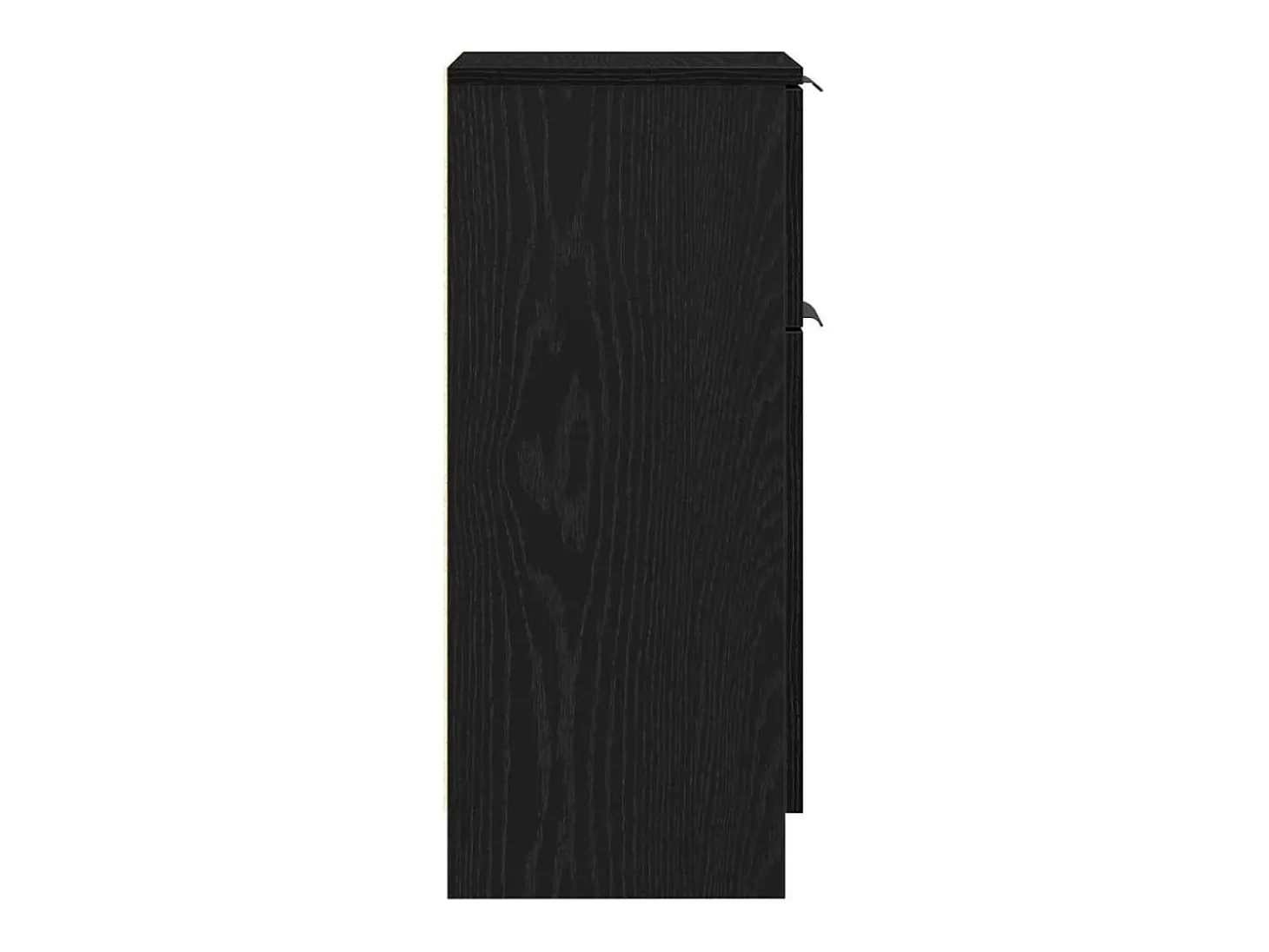 Tableros Lateral con cajón 2 piezas Roble negro 30 x 30 x 70 cm