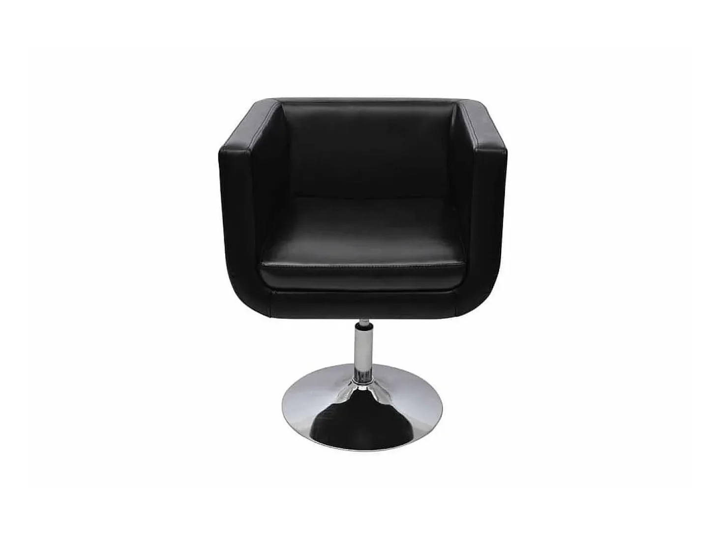 Taburete de bar 2 unidades cuero artificial negro ES69892