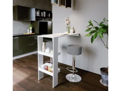 Taburete de bar conjunto de 2 gris 33x33x92