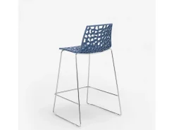 Taburete de bar de diseño Grand Soleil 64cm Mini Spider - Azul Marino