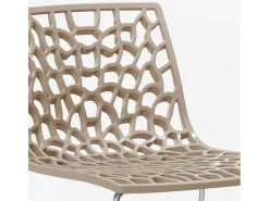 Taburete de bar de diseño Grand Soleil 64cm Mini Spider - Beige