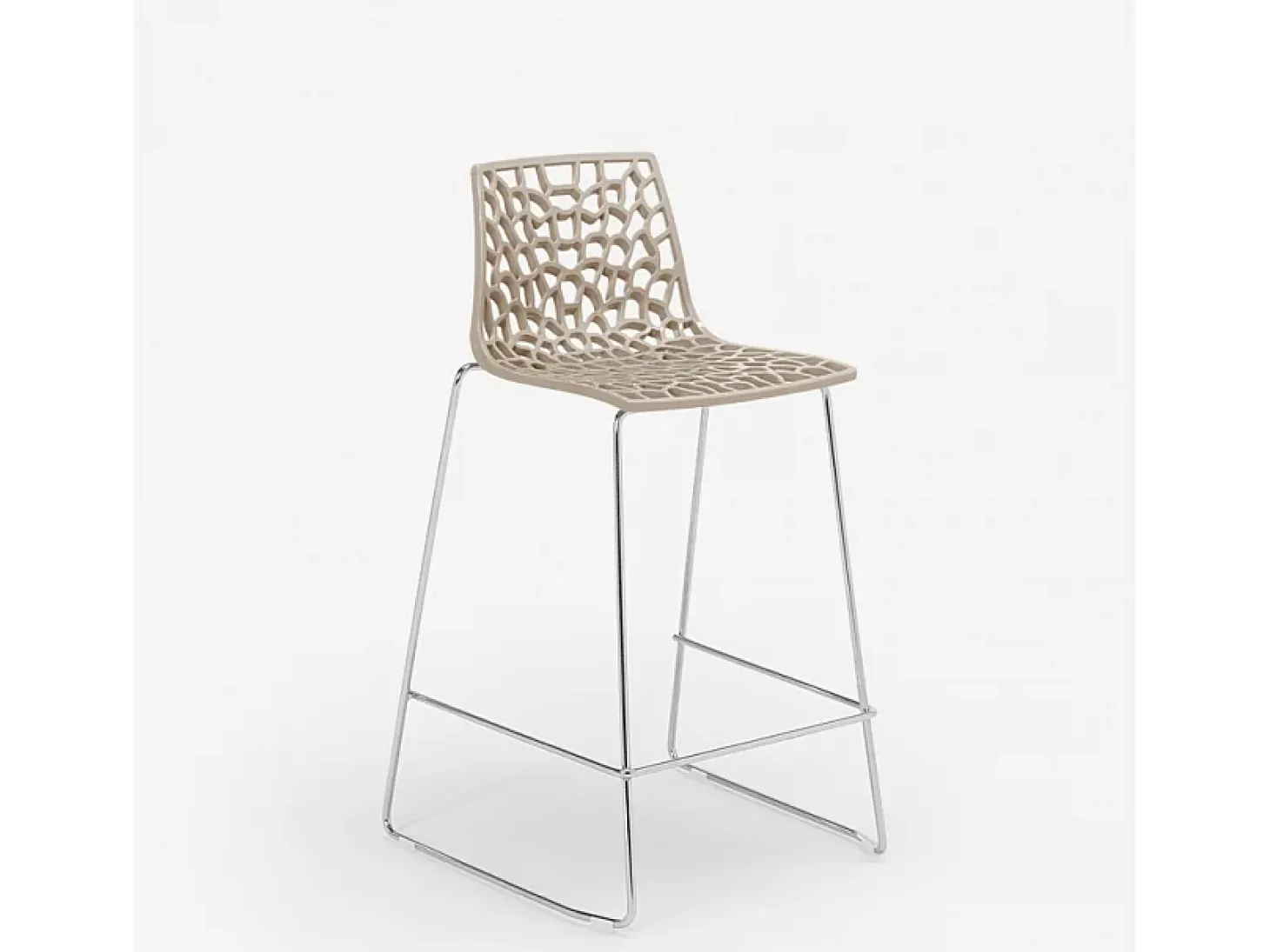 Taburete de bar de diseño Grand Soleil 64cm Mini Spider - Beige