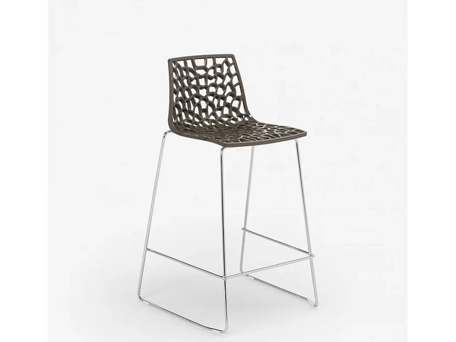 Taburete de bar de diseño Grand Soleil 64cm Mini Spider - Marrón