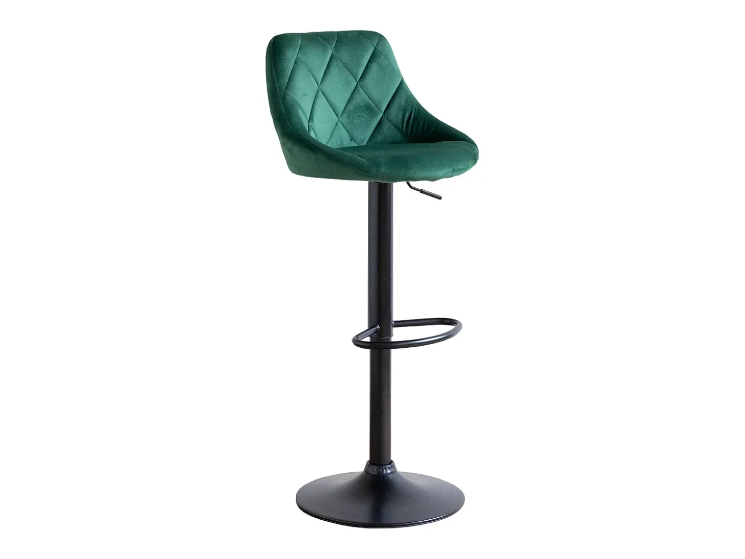 Taburete de bar de terciopelo verde ROBIN