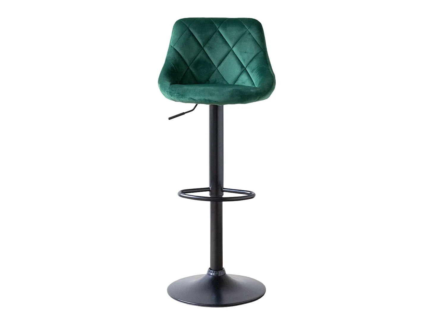 Taburete de bar de terciopelo verde ROBIN