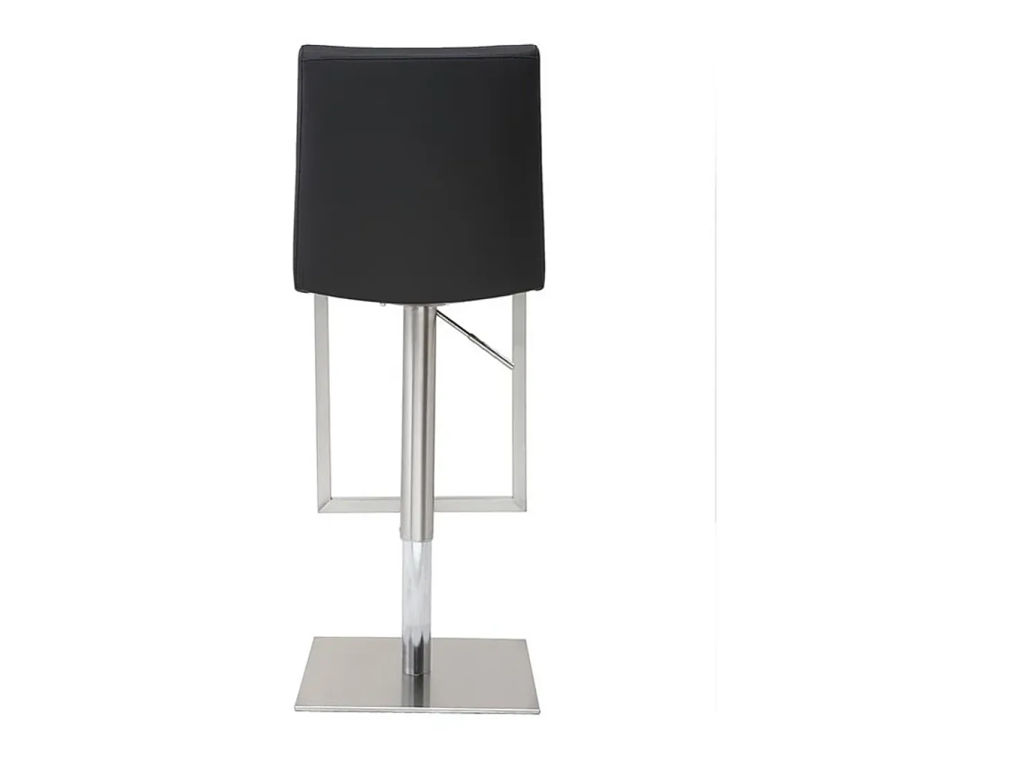Taburete de bar diseño contemporáneo - metal y PU negro - KYLE