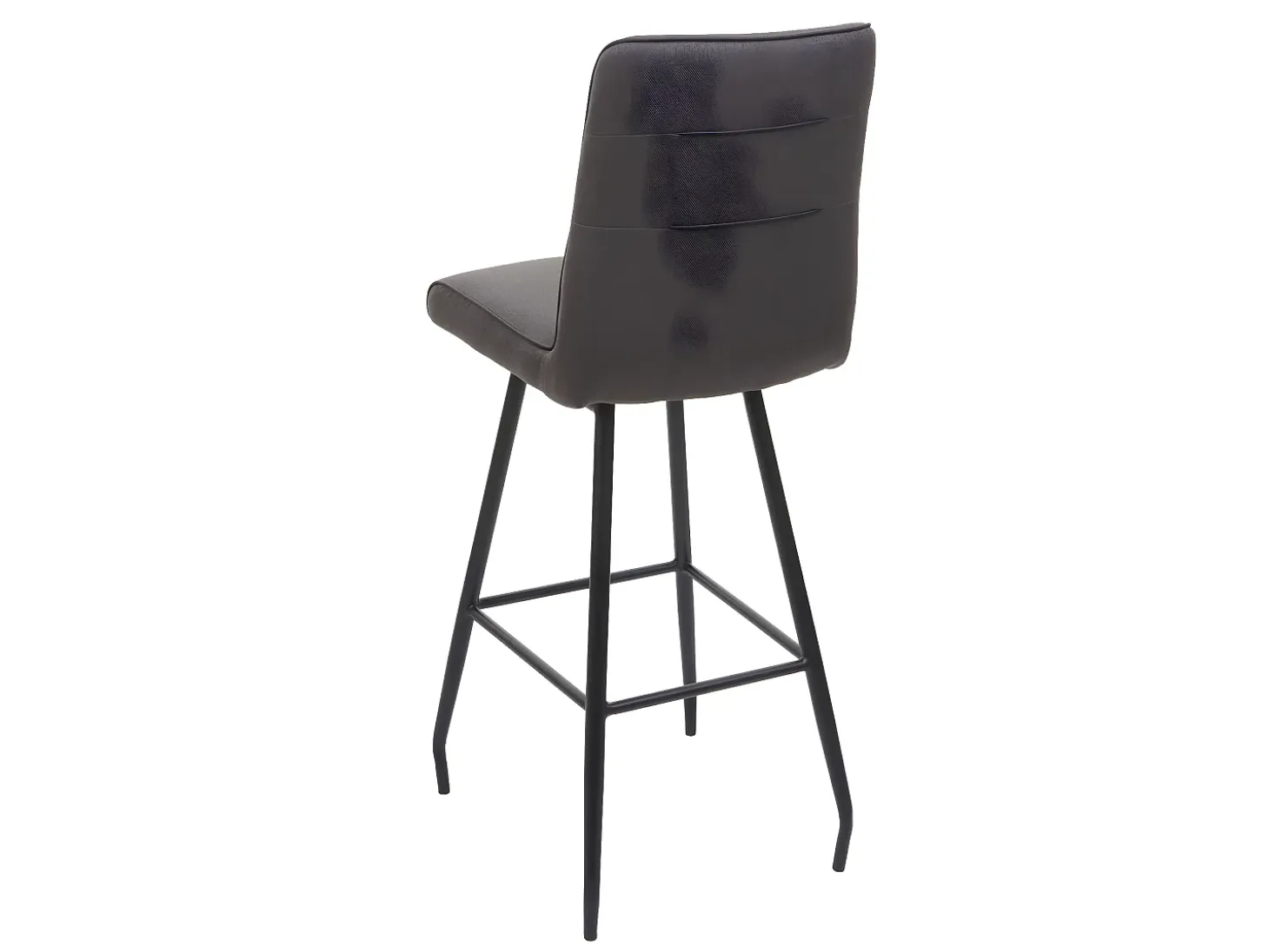 Taburete de bar giratorio MCW-H72, gris-marrón
