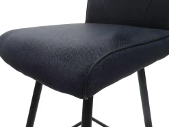 Taburete de bar giratorio MCW-H72, gris oscuro