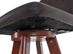 Taburete de bar giratorio MCW-C43, marrón