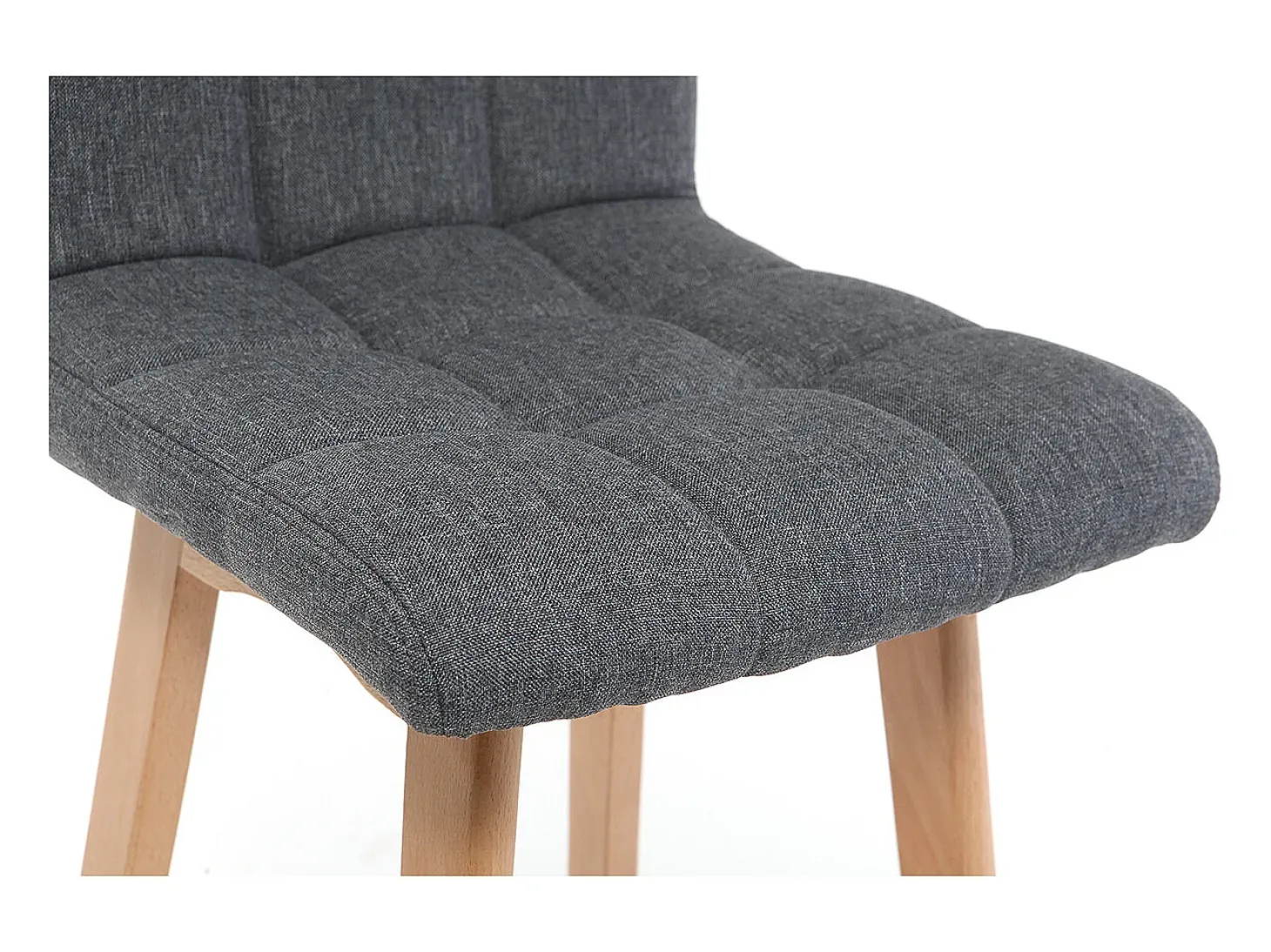 Taburete de bar madera y gris oscuro 65cm lote de 2 KLARIS