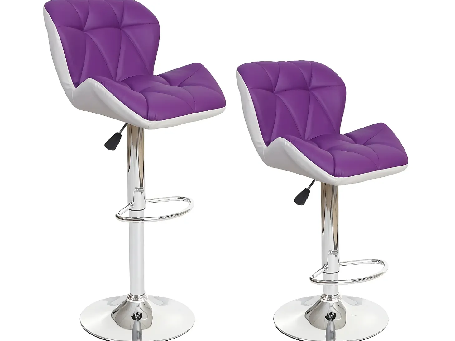 Taburete de bar MCW-A92 (set de 2), morado