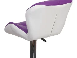 Taburete de bar MCW-A92 (set de 2), morado