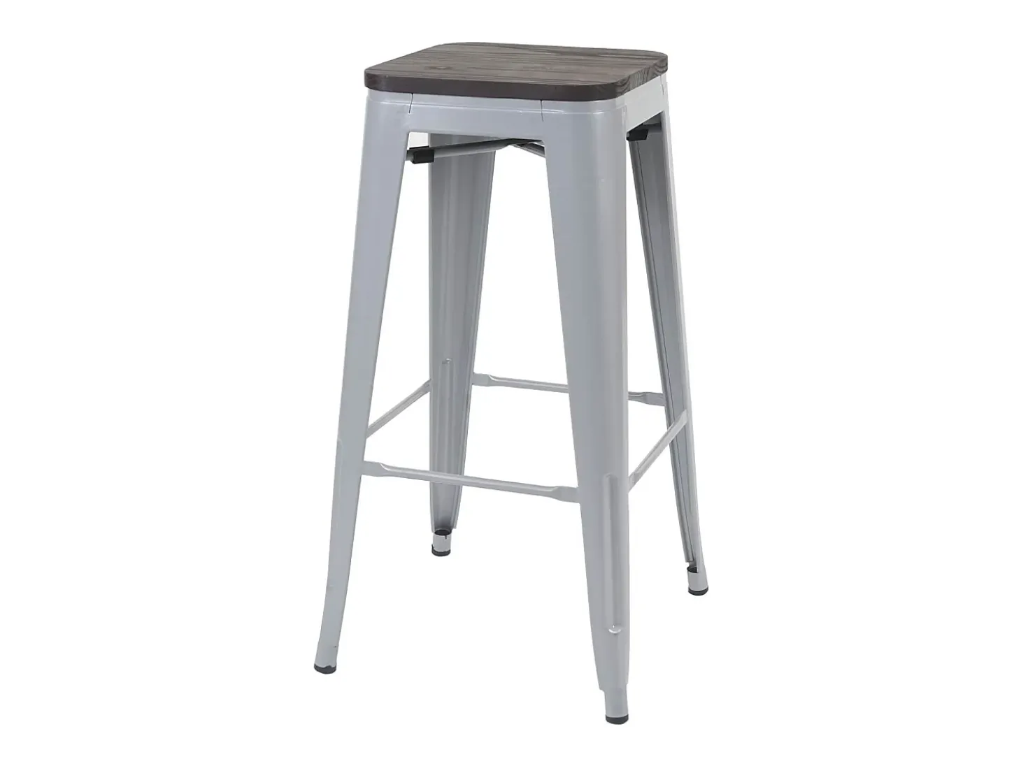 Taburete de bar MCW-A73 (set de 2), gris