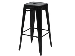 Taburete de bar MCW-A73 (set de 2), negro