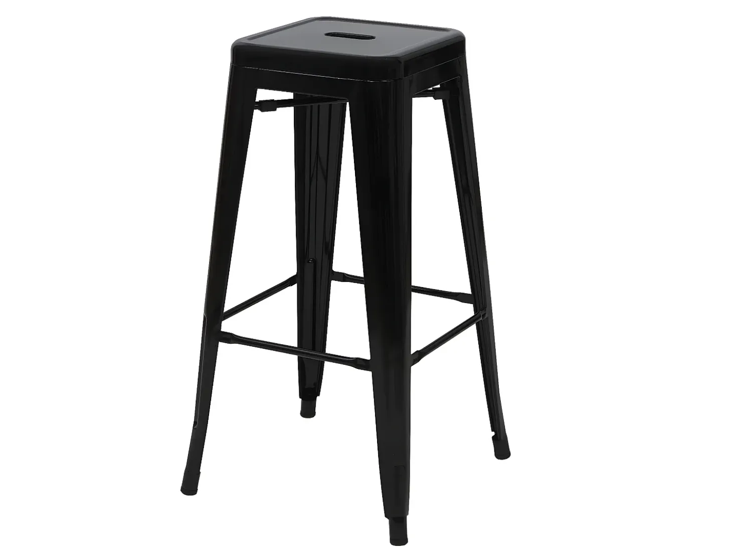 Taburete de bar MCW-A73 (set de 2), negro