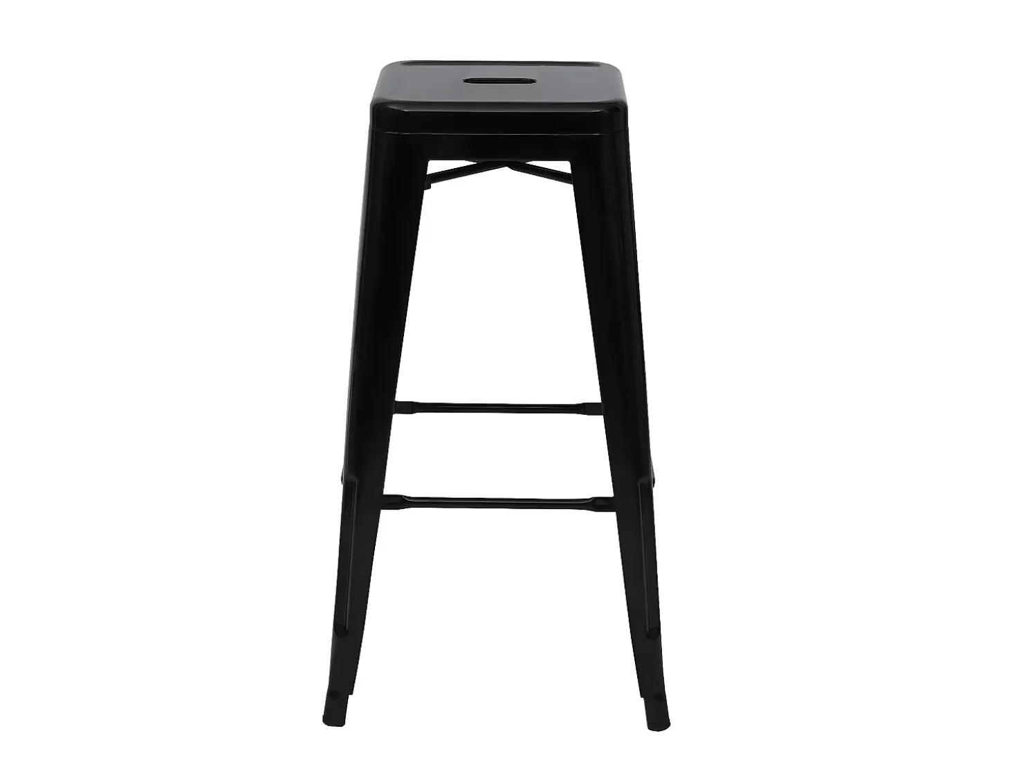 Taburete de bar MCW-A73 (set de 2), negro