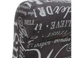 Taburete de bar MCW-C33, rotulación, gris, patas oscuras, tela/textil