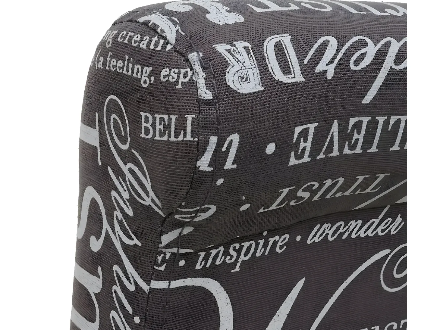 Taburete de bar MCW-C33, rotulación, gris, patas oscuras, tela/textil