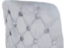 Taburete de bar MCW-E70 (set de 2) terciopelo, gris