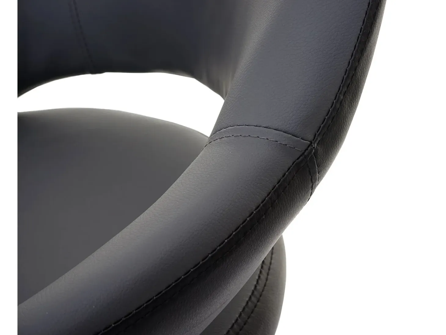 Taburete de bar MCW-F16, gris-negro