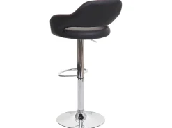 Taburete de bar MCW-F16, marrón-negro